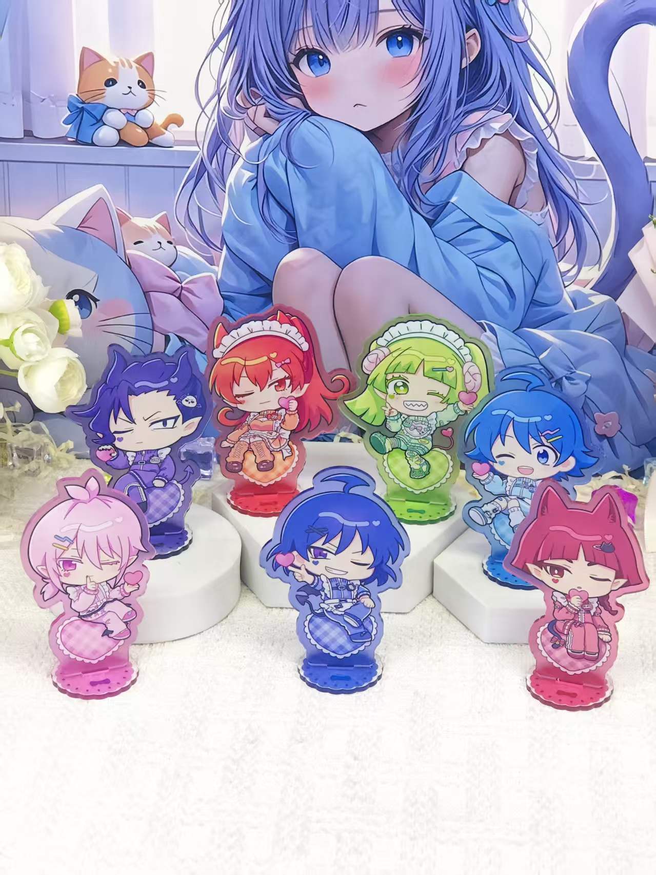 Desk Accessories - Iruma-kun Chibi Maid Style Acryl-Ständer-Set, niedliche
