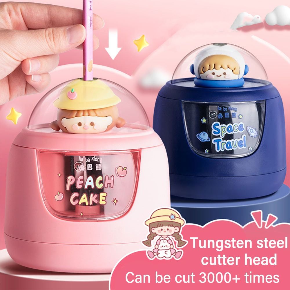Electric Pencil Sharpener Usb - Nette Cartoon Batterie Lade Elektrische Bleistift