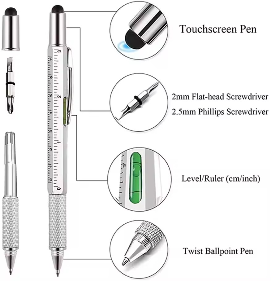 7-in-1 Multifunktionsstift Tou – Writing Tools Bewertung und Preis